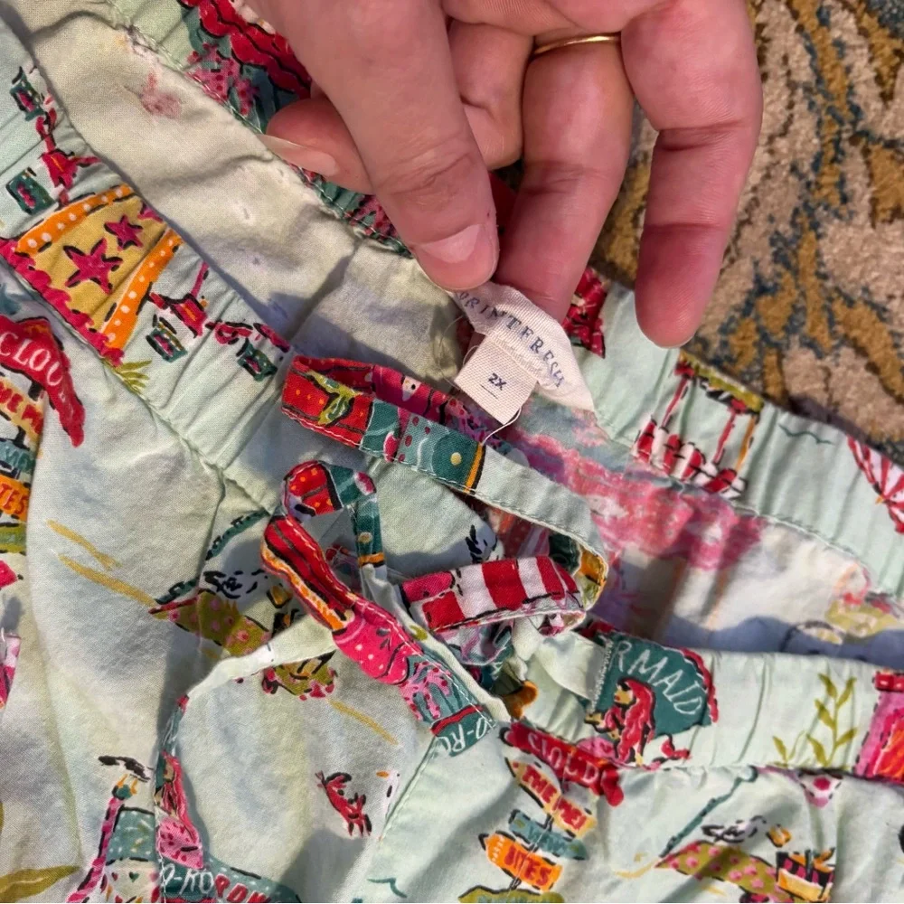 Printfresh Mint Carnival Print Pajama Pants - Picture 3 of 3